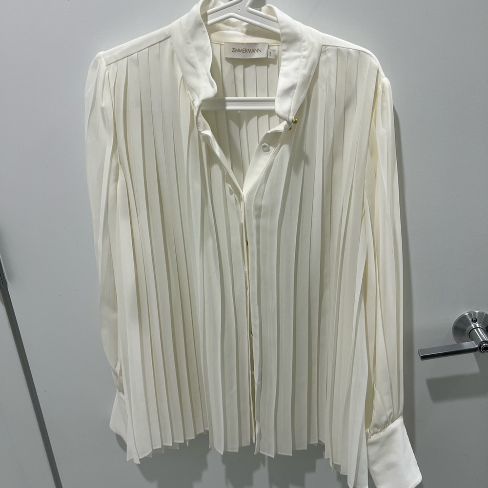 Zimmermann women blouse white top